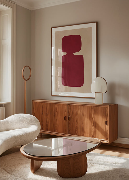 Pôster Silhueta Carmesim