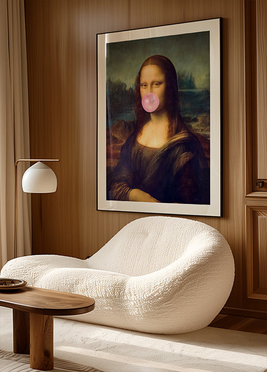Pôster de chiclete de Mona Lisa