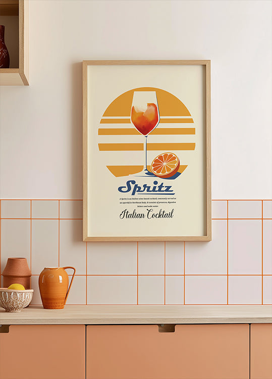 Póster Spritz summer print