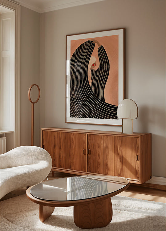 Pôster A Mulher com o Vestido Preto