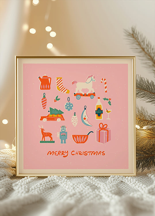 Póster Happychristmasno86