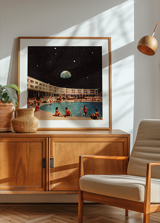 Póster Piscina Lunar