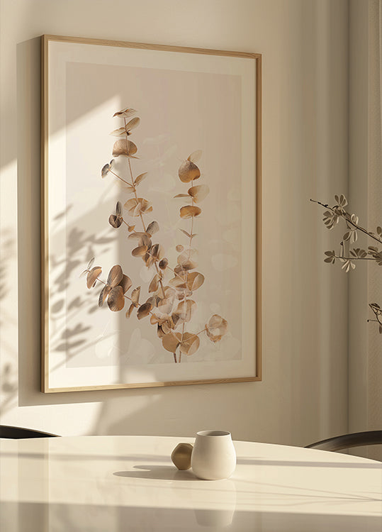 Pôster Eucalipto Ouro Criativo 03