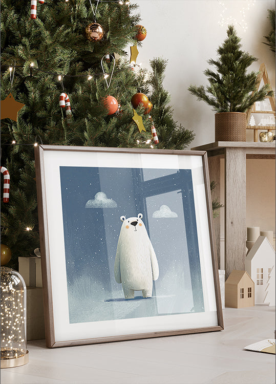 Póster Urso polar feliz no 02