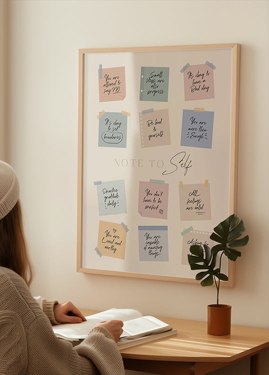 Pôster Nota para si mesmo