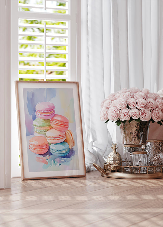 Macarons coloridos
