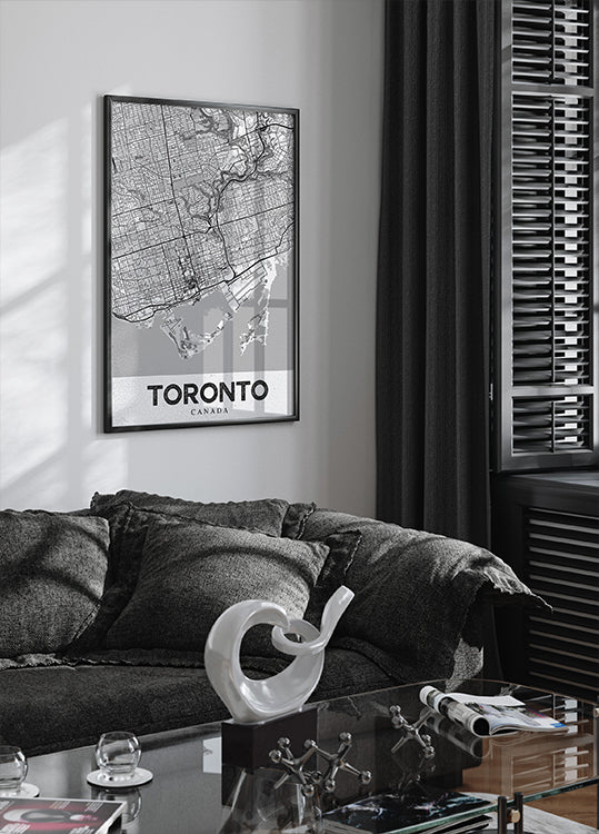 Pôster branco de Toronto