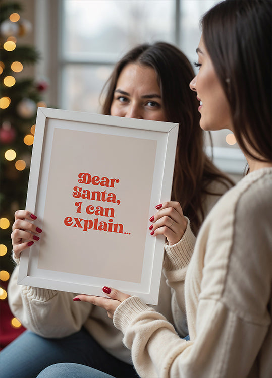 Pôster Querido Papai Noel, posso explicar