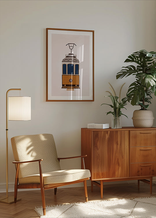 Pôster do bonde de Lisboa