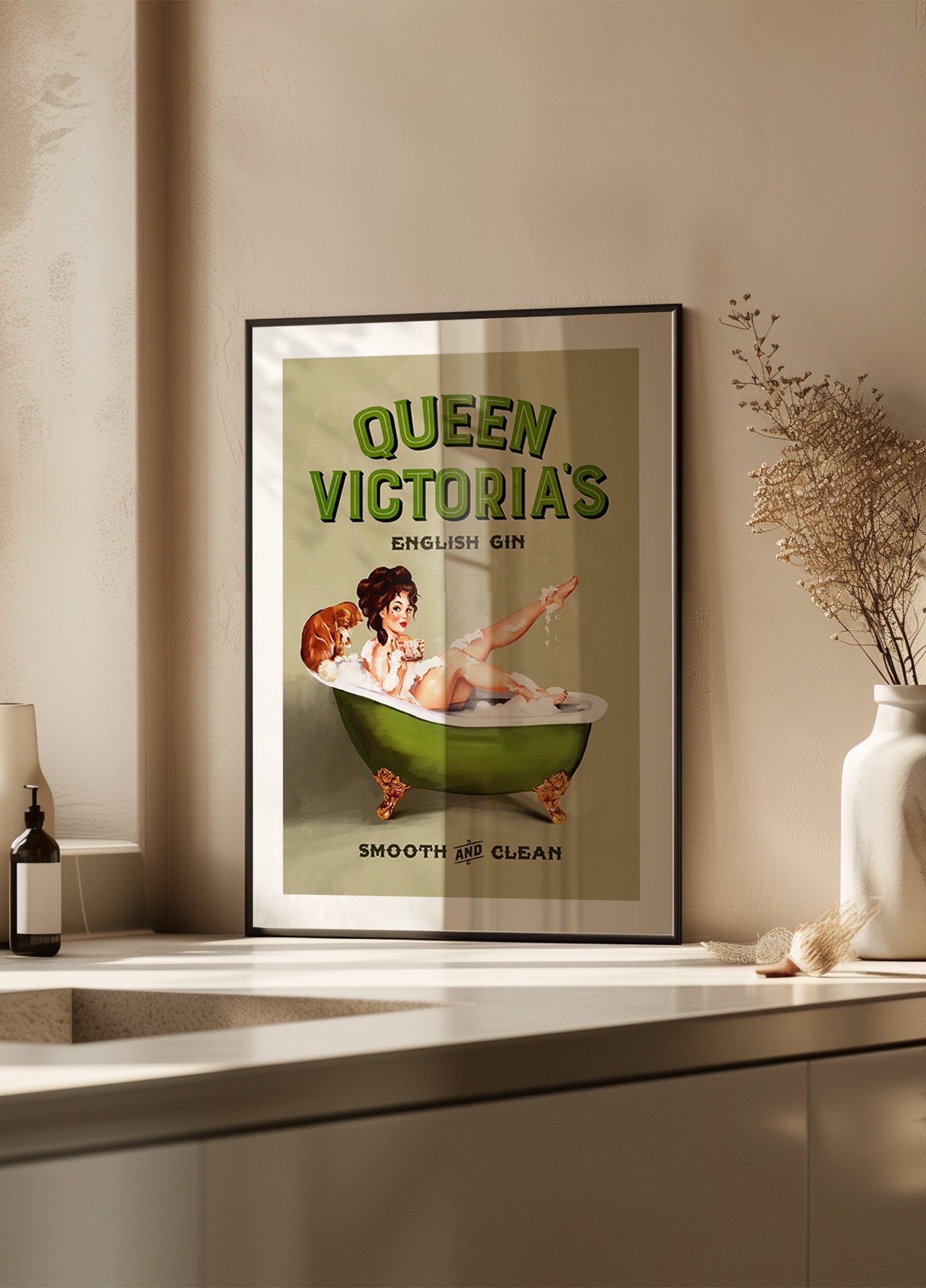 Garota Pinup Queen Victoria English Gin Bath