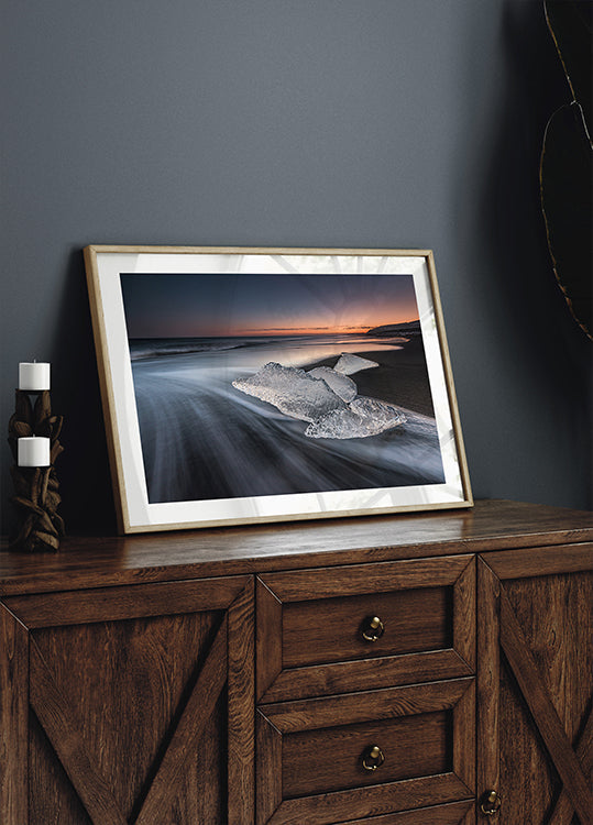 Póster praia de cristal