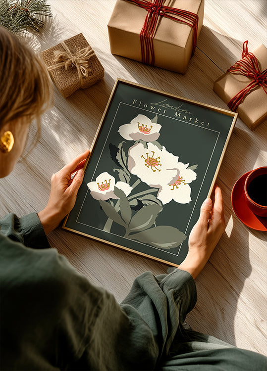 Pôster Hellebore do mercado de flores de Londres