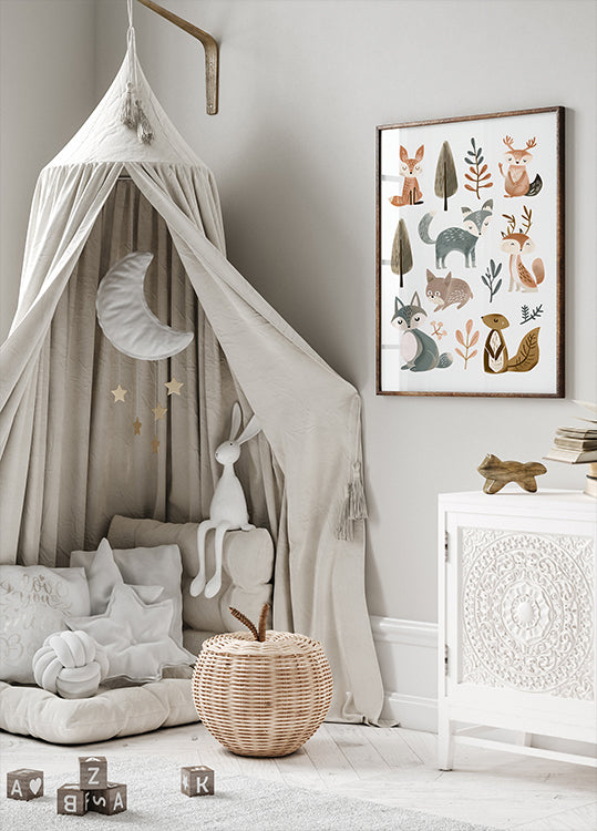 Pôster Animais fofos nº 1