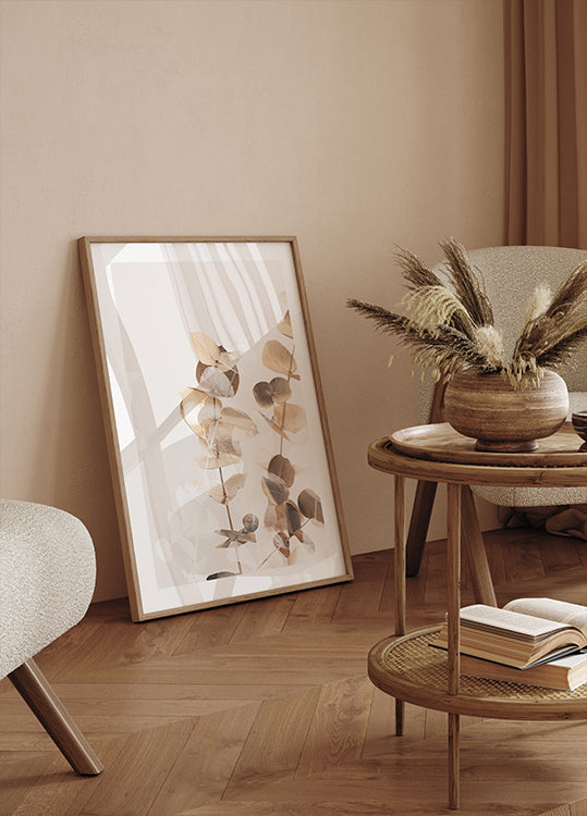 Pôster Eucalipto Ouro Criativo 01