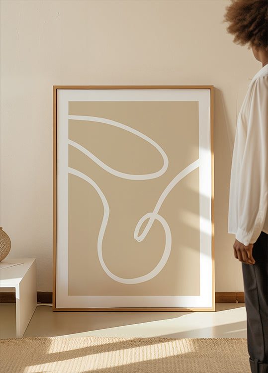 Póster Linhas Bege 02