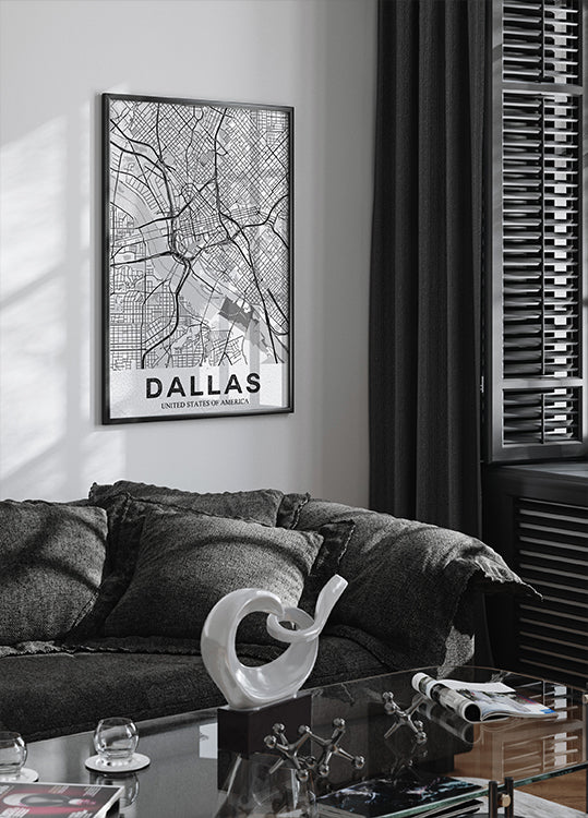 Póster Dallas Branco