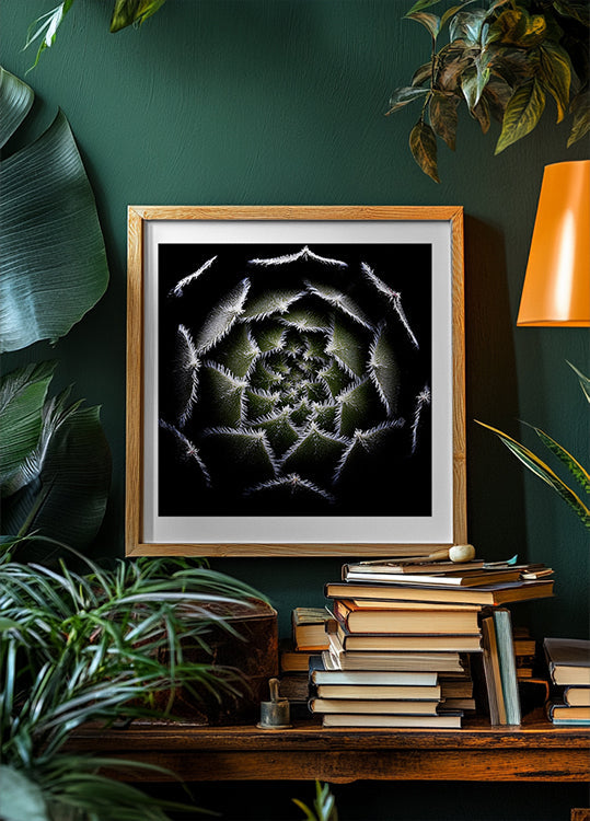 Póster Roseta de Sempervivum