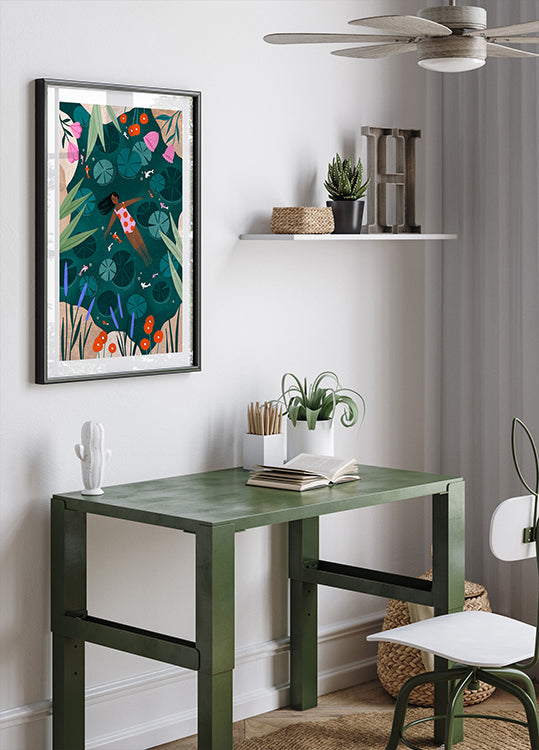 Póster Natação Selvagem