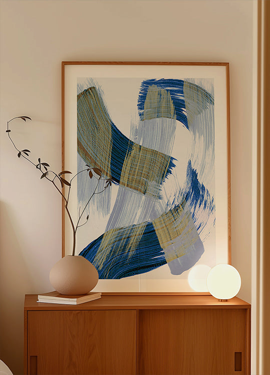 Póster Pinceladas Abstratas 13