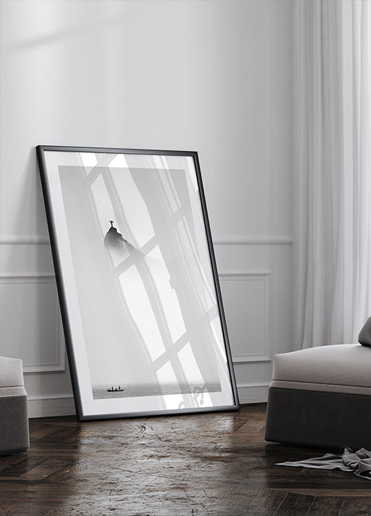 Póster Cristo na névoa