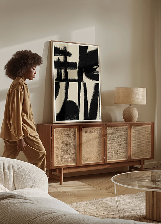 Pôster de dança de traços ousados