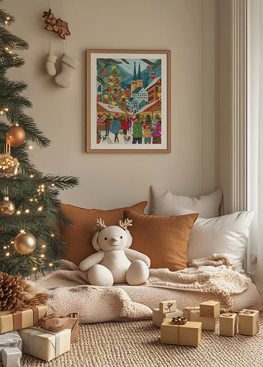 Pôster Mercado de Natal na Vila