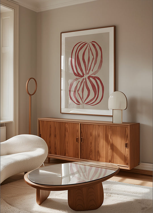 Pôster de ecoformas carmesim