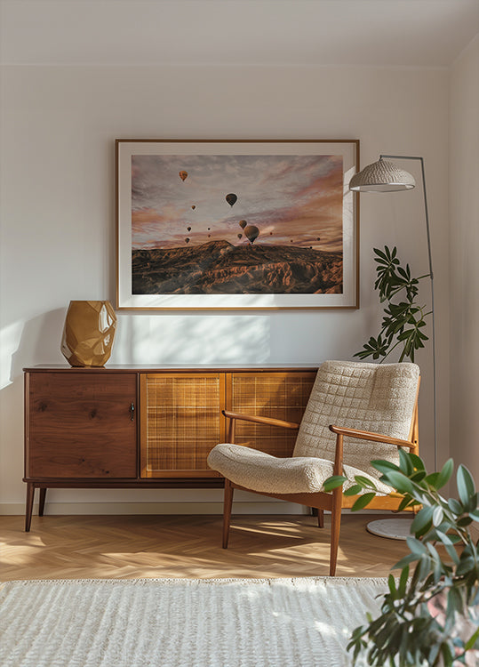 Póster Balão de ar quente de Cappodocia