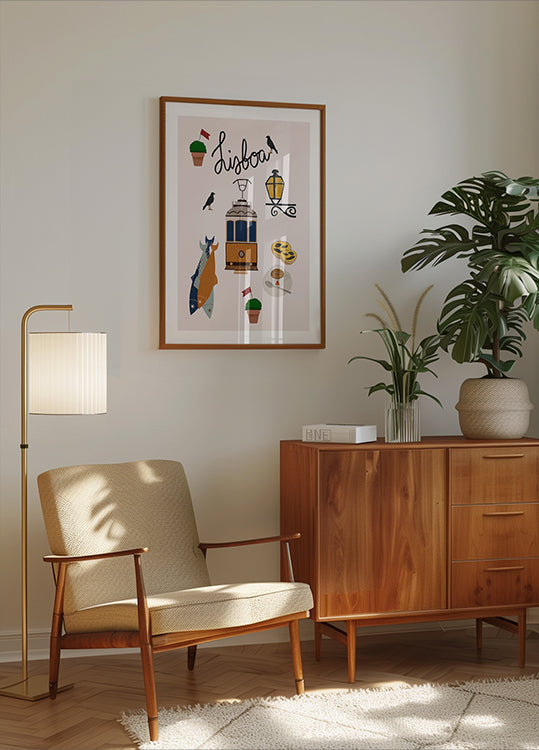 Cartaz de viagens de Lisboa