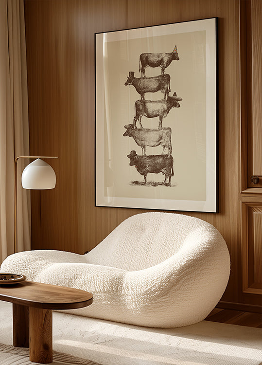 Póster Vaca Vaca Nozes