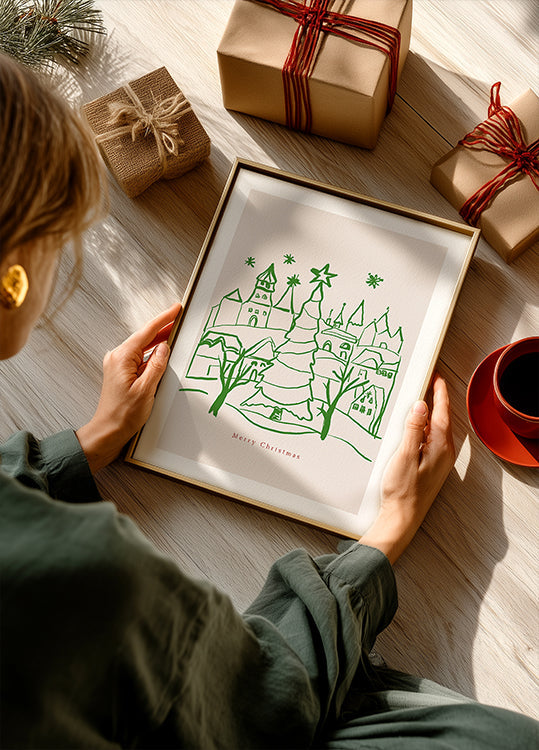 Póster Feliz natal cidade