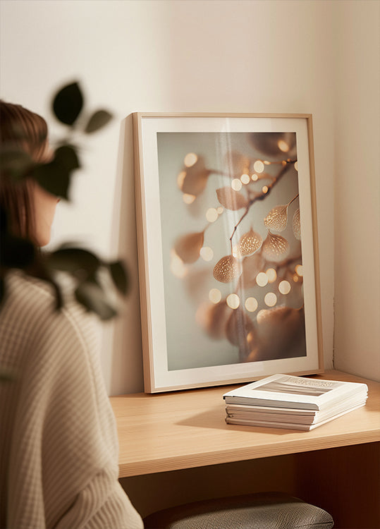 Pôster de pétalas brilhantes