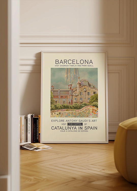 Póster Barcelona print