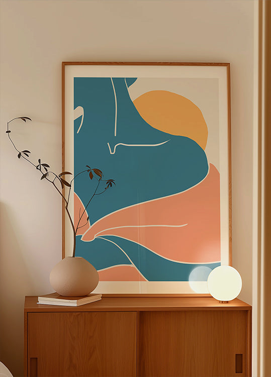 Póster Ombro Azul