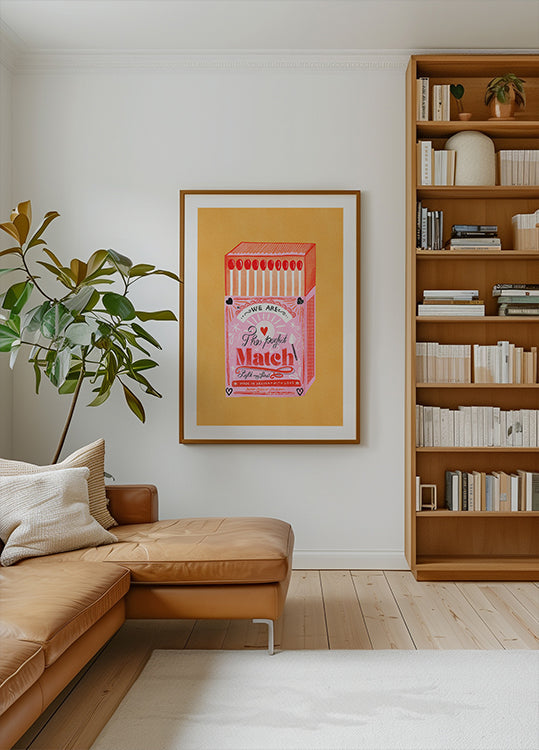 Caixa de fósforos - o pôster da combinação perfeita