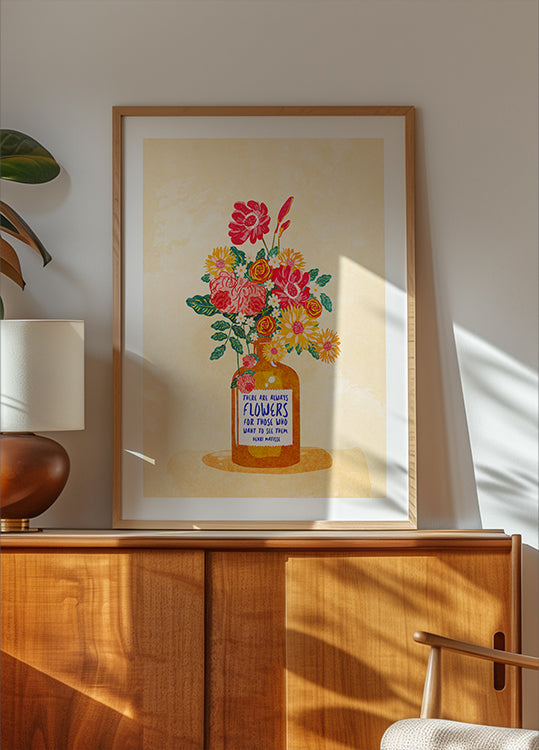 Póster Sempre flores