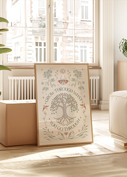 Cresça através do pôster