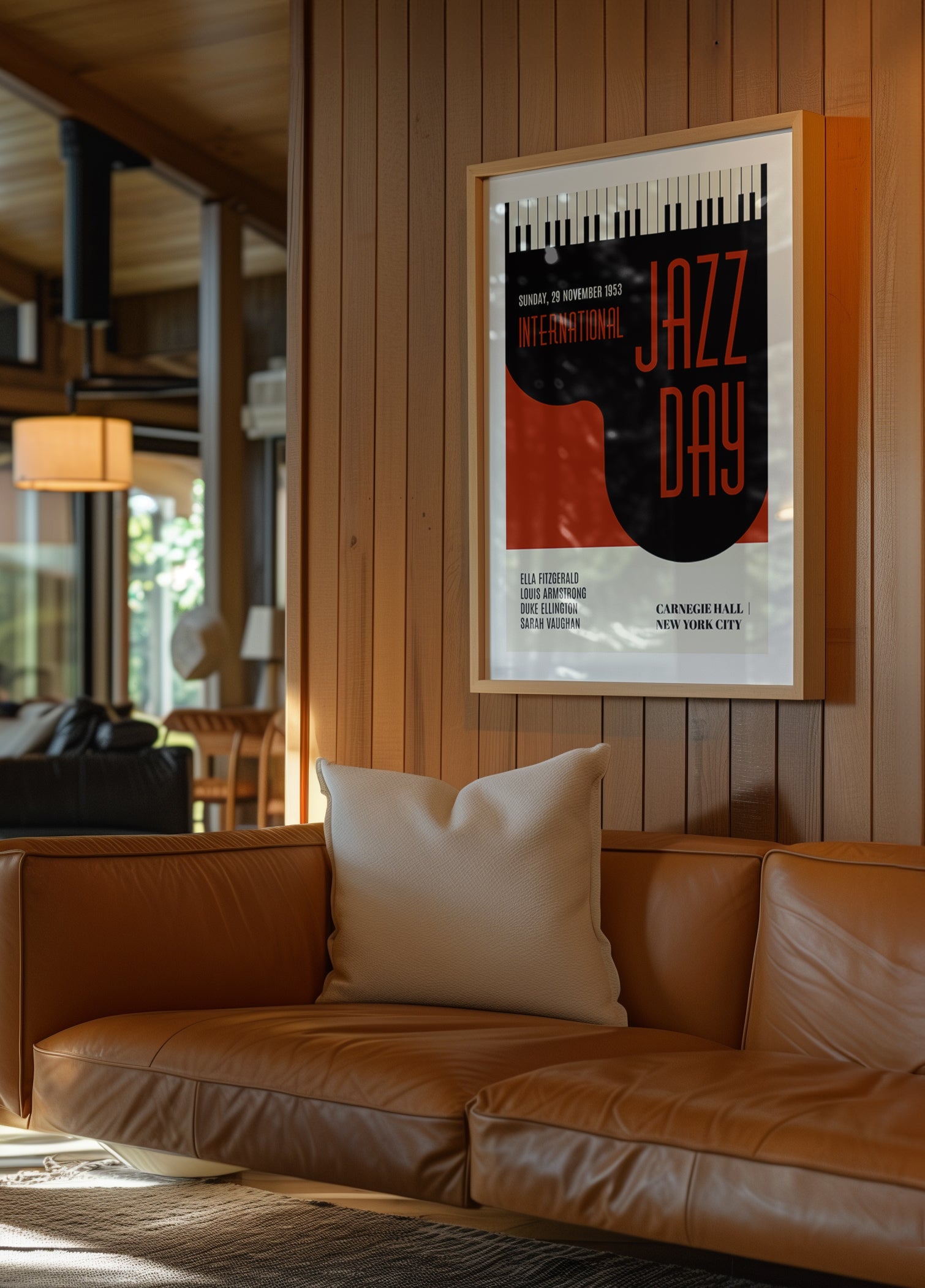 Dias jazzísticos vermelho escuro