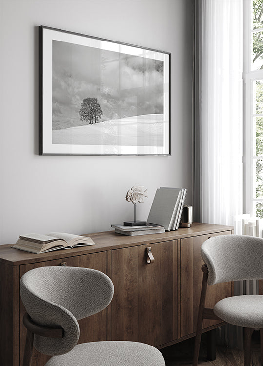 Póster Um dia nublado de inverno