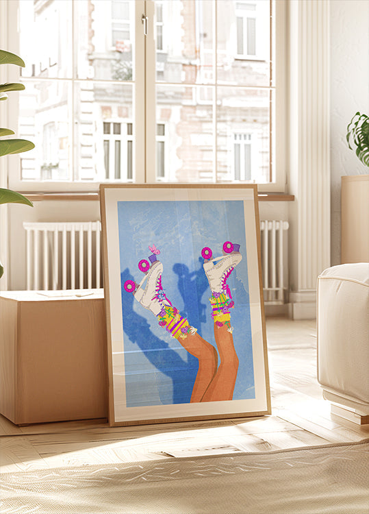 Pôster Skate como uma garota