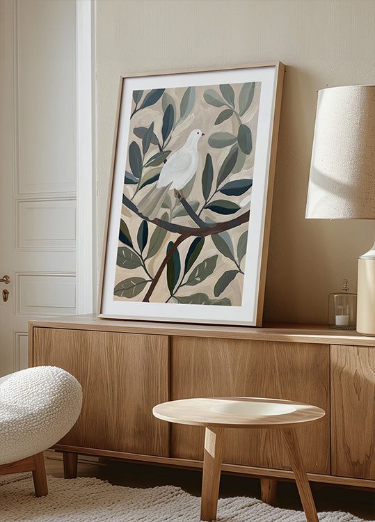 Pôster Pomba na árvore