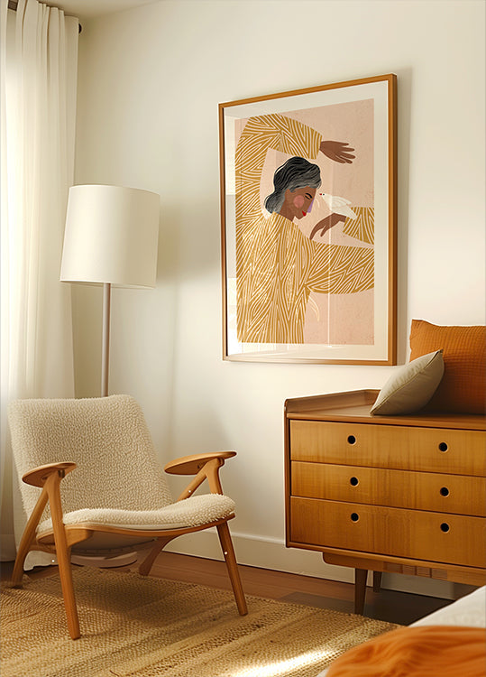 Pôster A Mulher com um Pássaro