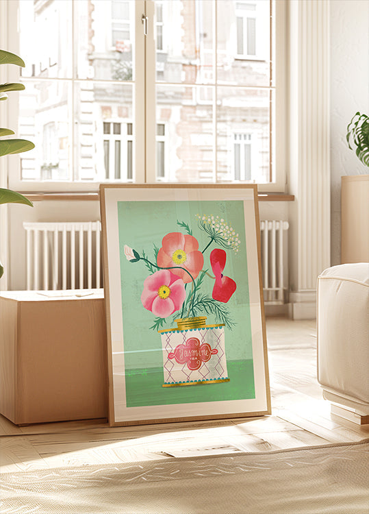 Póster Papoilas no chá de jasmim