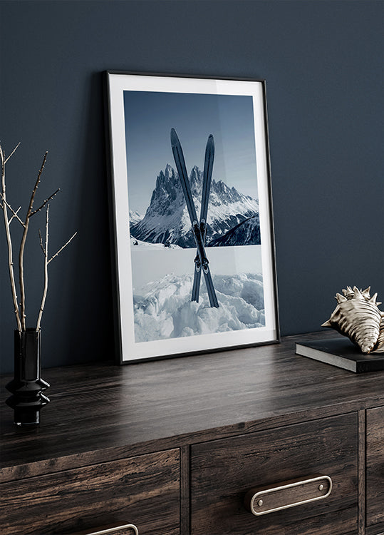 Póster Esquis Cruzados