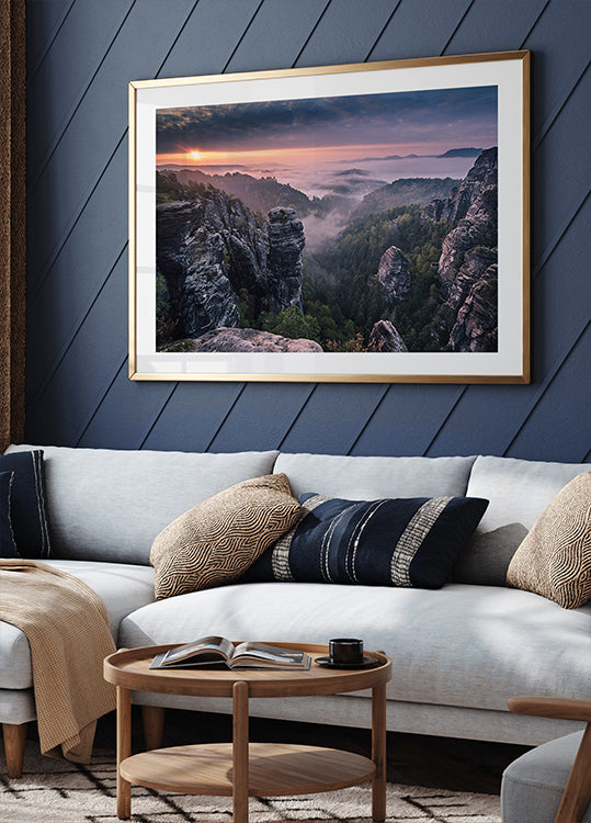 Nascer do sol nas rochas