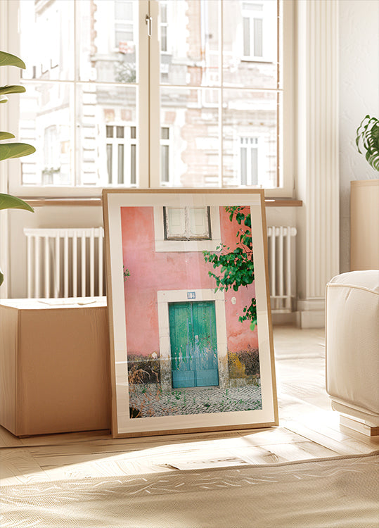 Póster Porta pequena em Lisboa