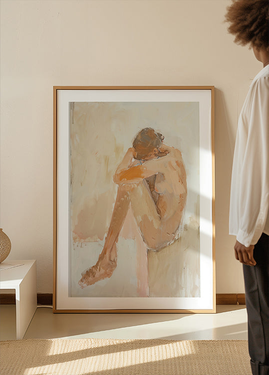 Pôster Mulher no banheiro