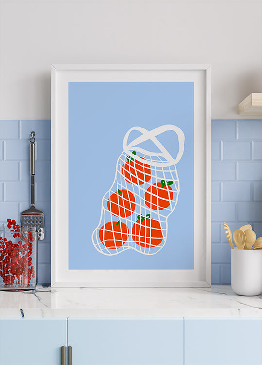 Póster Tomates em Malha