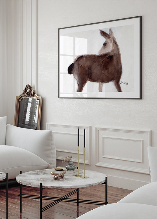 Póster Cervos na pista de Creekside