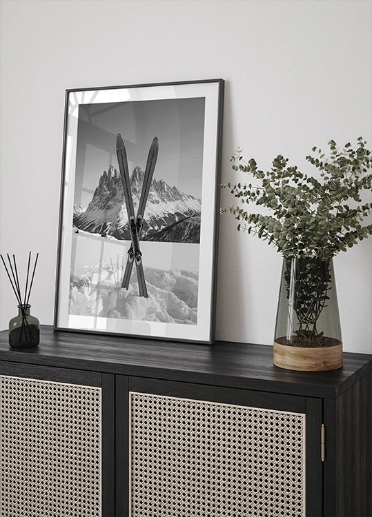 Póster Esquis Cruzados